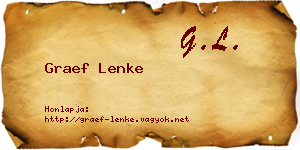 Graef Lenke névjegykártya
